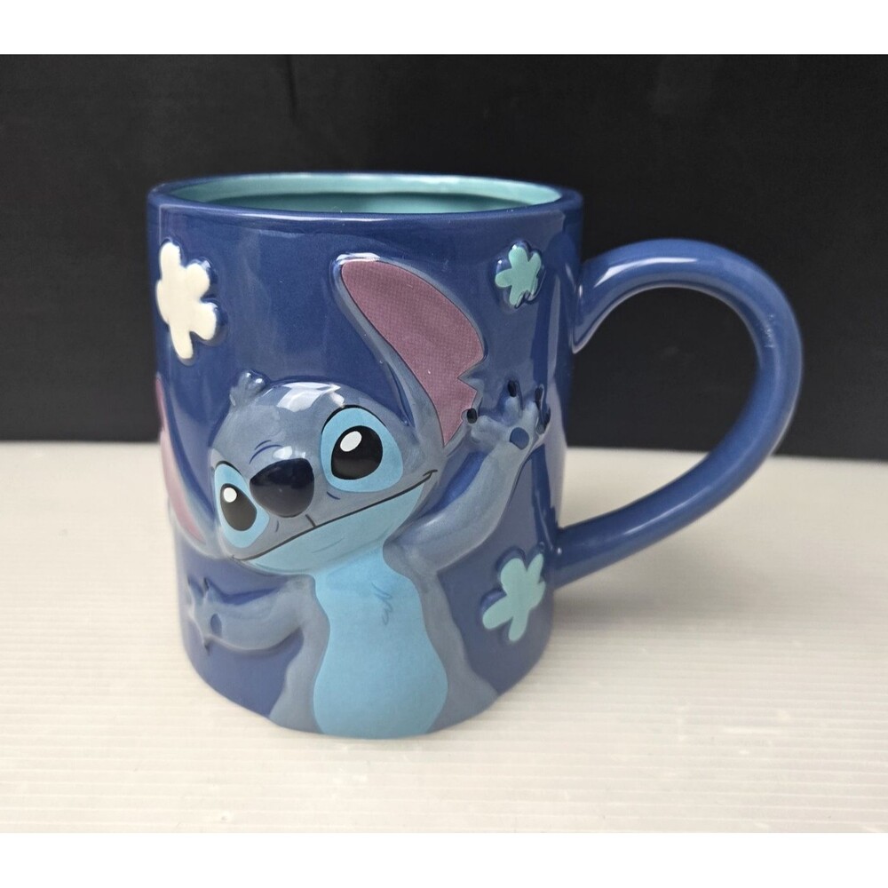 Silver Buffalo Disney Stitch 3D Sculpted Ceramic Coffee Mug Lilo & Stitch New
